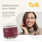 Yoli Glow Biotina y Colágeno Multivitamínico Diario, Cabello Piel Uñas, 60 comprimidos
