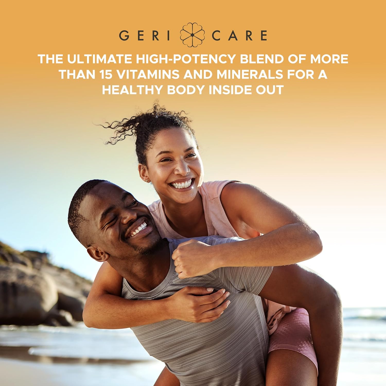 GeriCare Multivitamínico Diario con Minerales para Hombres y Mujeres, 100 Comprimidos