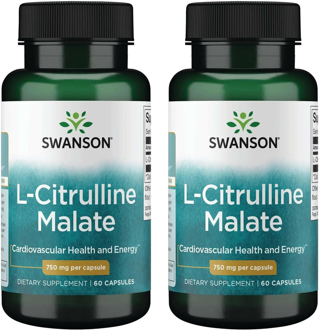 Swanson L-Citrulline Malate 75mg, 60 Capsules