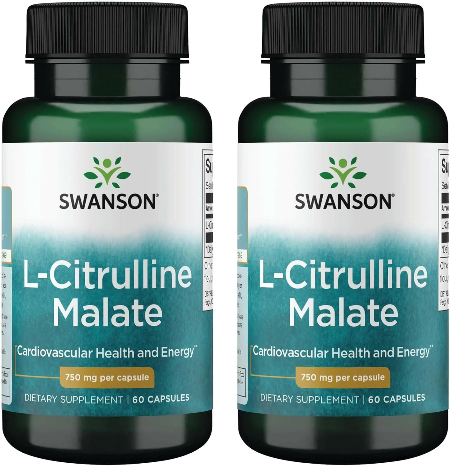 Swanson L-Citrulline Malate 75mg, 60 Capsules