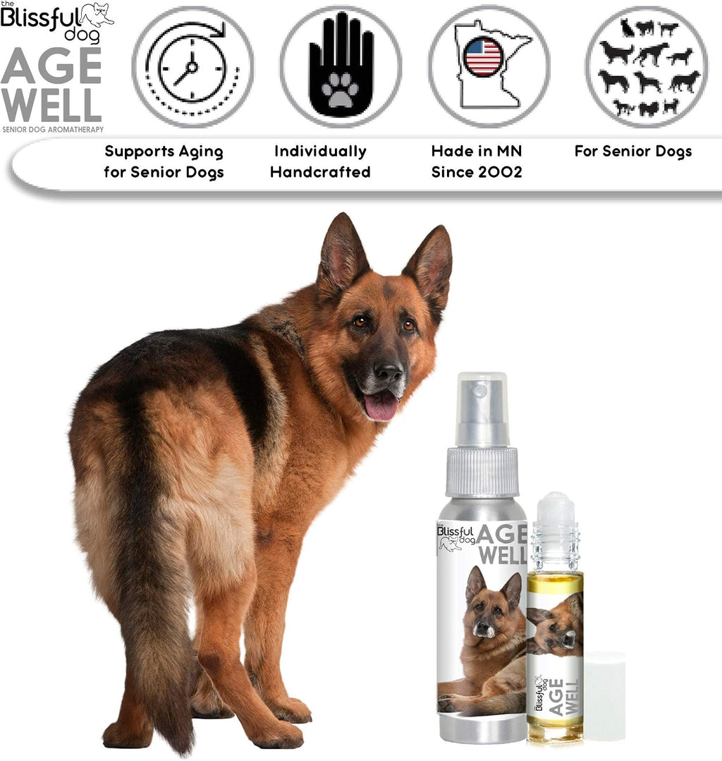 Spray Aromaterapia The Blissful Dog Age Well para Pastor Alemán