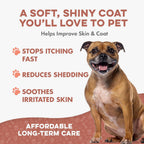 Suplemento Natural para la Piel y el Pelaje del Perro – Alivio Suave del Picor – 400 Comprimidos Pequeños Inodoros
