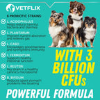 Probióticos Líquidos Premium para Perros, Gatos, Cachorros y Gatitos, 60 ml - Vetflix