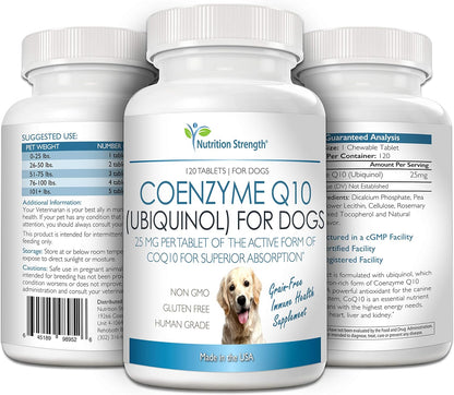 Nutrition Strength Coenzima Q10 para Perros - Ubiquinol, 120 Comprimidos Masticables – Image 4