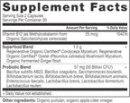 Ancient Nutrition Probióticos Certificado Orgánico Regenerativo para Apoyo al Metabolismo, Digestión y Sistema Inmunológico, 50 Mil Millones de UFC por Dosis, 60 Cápsulas