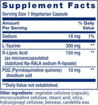 Life Extension Mitochondrial Basics con PQQ, L-Taurina y Ácido R-Lipoico - 30 Cápsulas