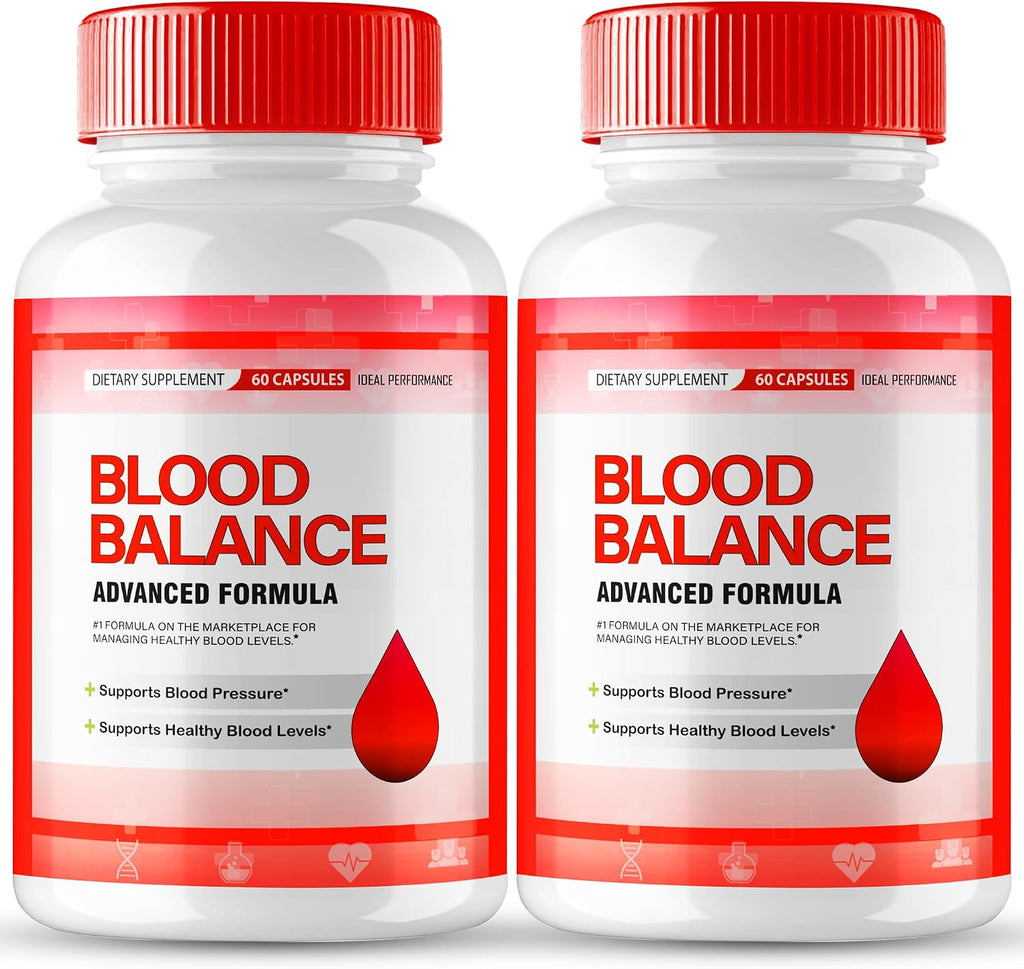 Blood Balance Blood Formula Support - Suplemento en Cápsulas, Fórmula Premium para Circulación Saludable y Niveles Estables (2 Pack)