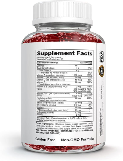 Gominolas de Biotina 6000 mcg con Colágeno – Metabolismo energético: La biotina contribuye al metabolismo – Image 6