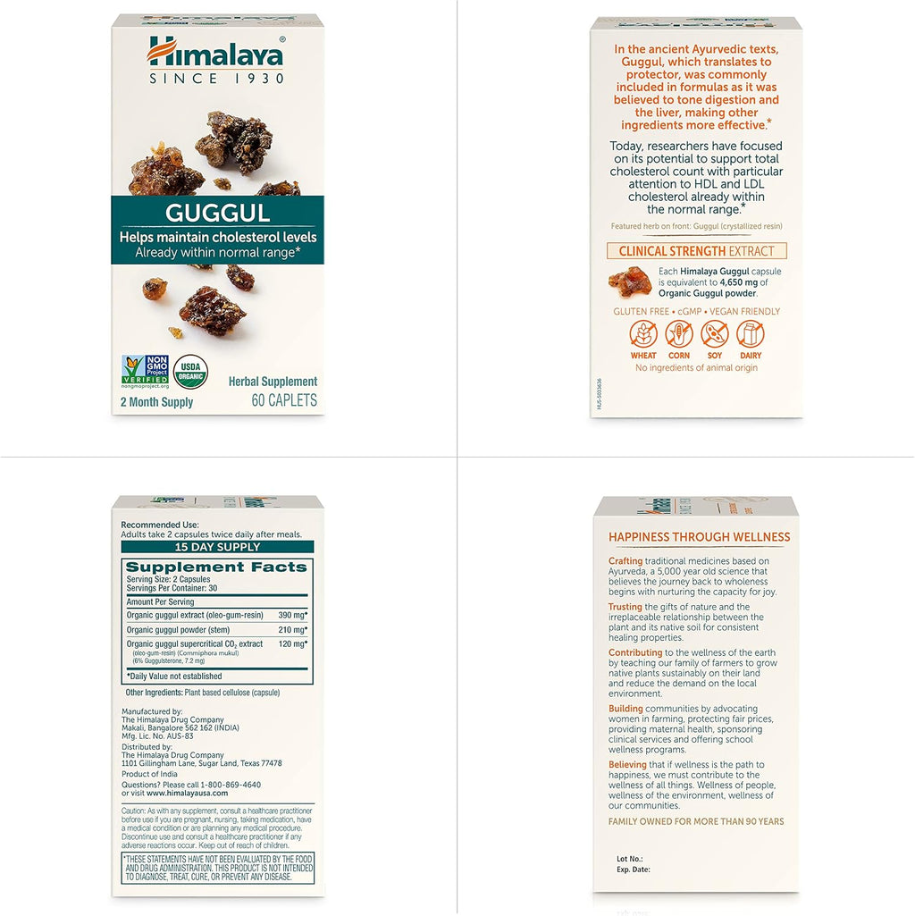 Himalaya Guggul Extract – 720 mg – 60 Cápsulas (Pack de 2)
