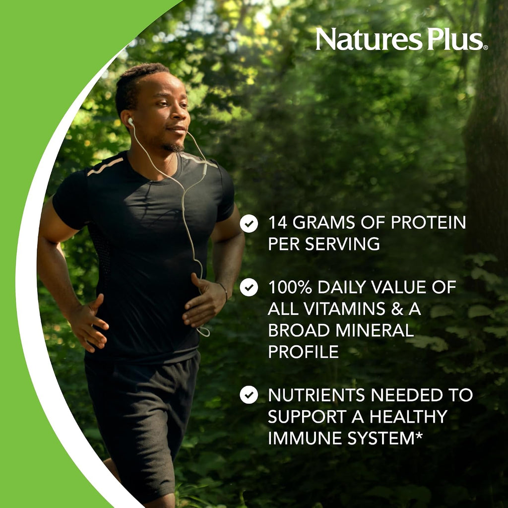 NaturesPlus SPIRU-TEIN, Frutos Rojos Exóticos - 1.1 lb - Proteína Vegetal en Polvo