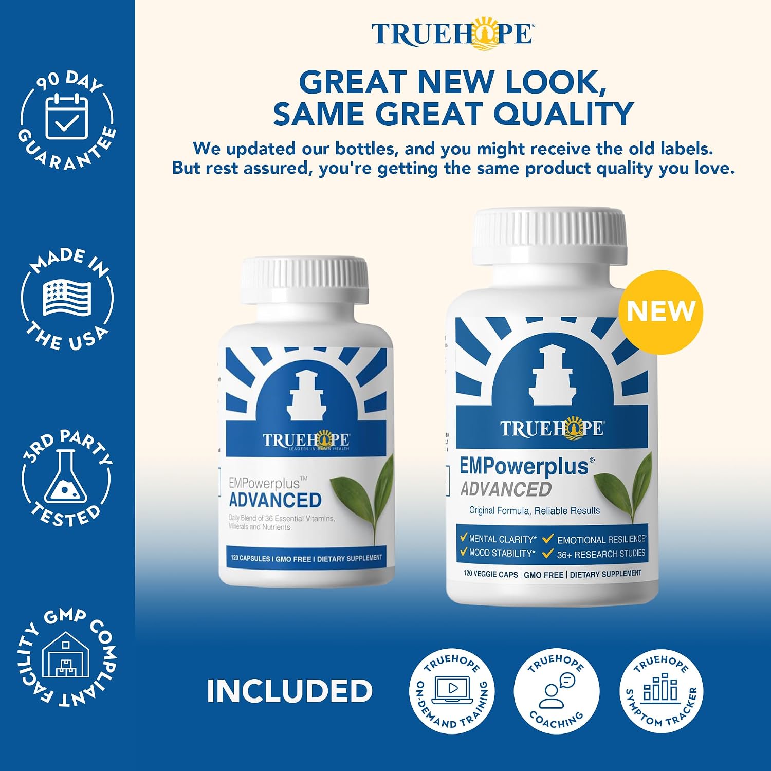 Truehope EMPowerplus Advanced Multivitamínico para Mujeres y Hombres - Complejo de Vitaminas y Minerales Quelados - 30 Días de Suministro