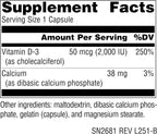 Source Naturals Vitamina D3 2000 IU (50 mcg) - 400 Cápsulas