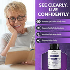 Real Science Glaucomol Miracle - Suplemento Ocular Natural con Vitaminas C, D y B12 para Apoyo del Nervio Óptico y Circulación Ocular – 60 Cápsulas