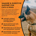 Animal Essentials Combat - Suplemento de Cola de Pavo Orgánico para Perros y Gatos - Defensa Inmune Crítica, Apoya la Función Cognitiva, Extracto en Polvo - 70 g