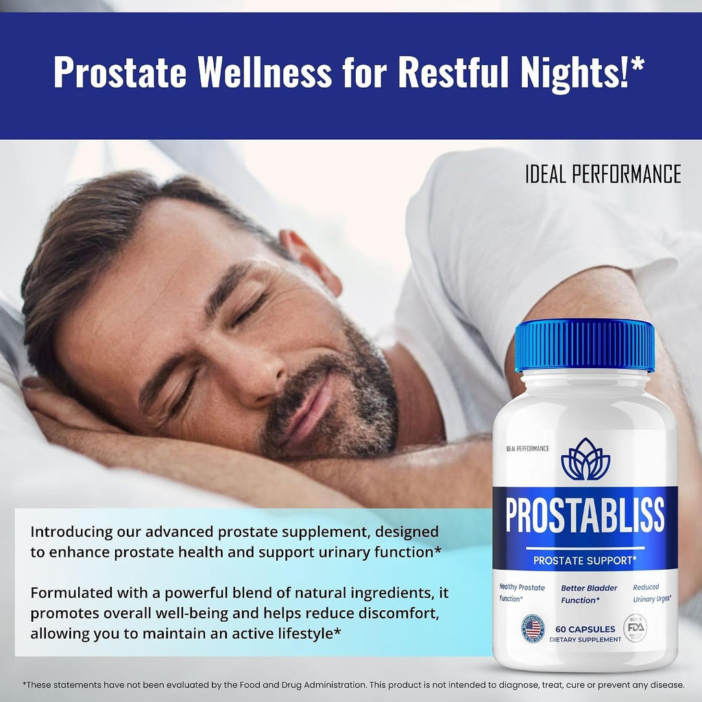 ProstaBliss Cápsulas para la Próstata – Fórmula Natural (60 Cápsulas)