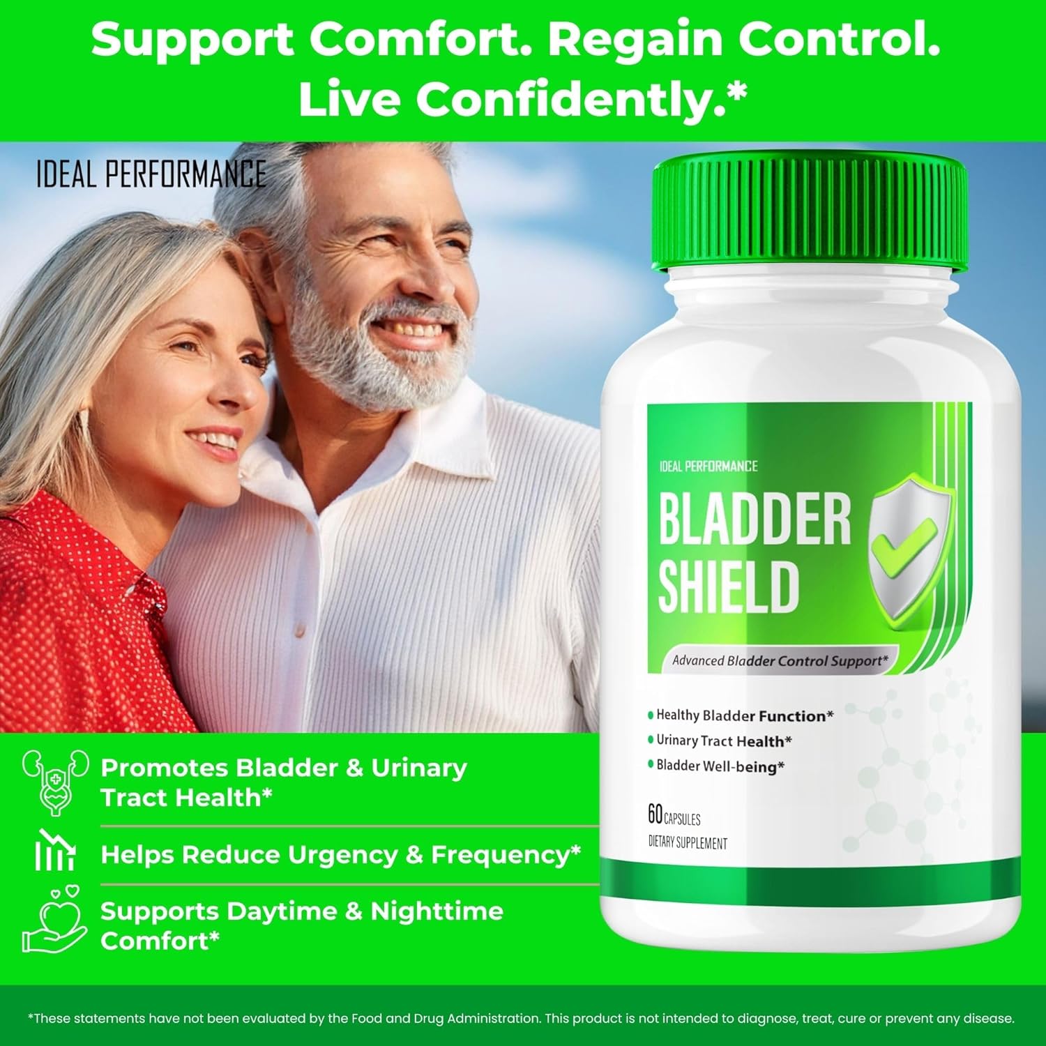 Bladder Shield Capsules - Control de Vejiga Avanzado (3 Pack)