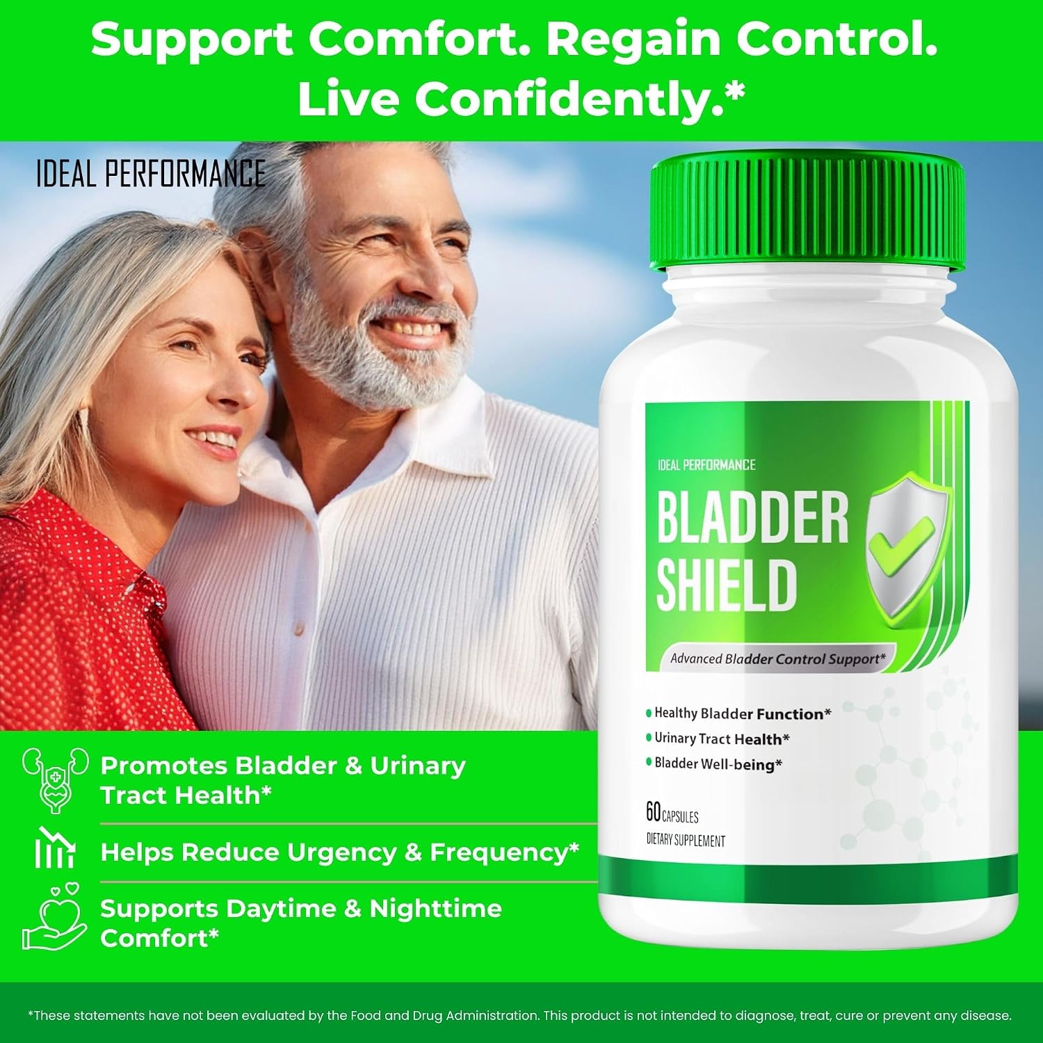 Bladder Shield Cápsulas - Suplemento para el Control de la Vejiga (2 Paquetes)