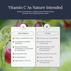 Infinity-C Mezcla Orgánica de Vitamina C en Polvo | Acerola, Camu Camu y Amla | 1000mg | Vegano, Sin OGM (30 porciones)