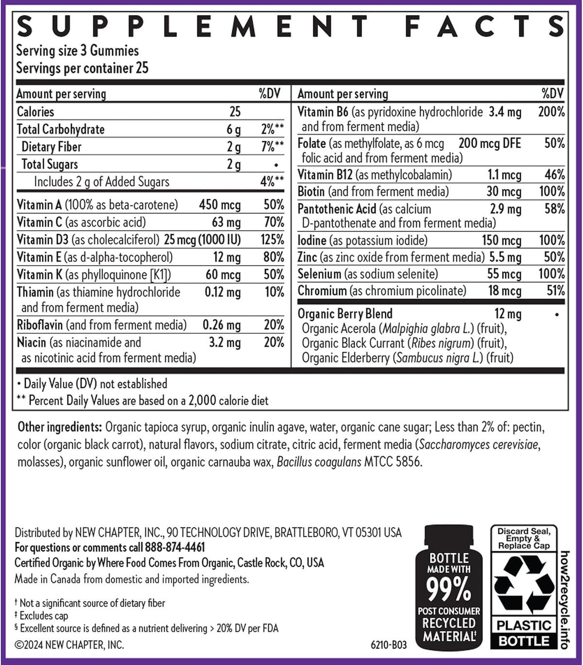 New Chapter Multivitamínico para Hombres en – Vitamina C : contribuye al funcionamiento normal del sistema – Image 6