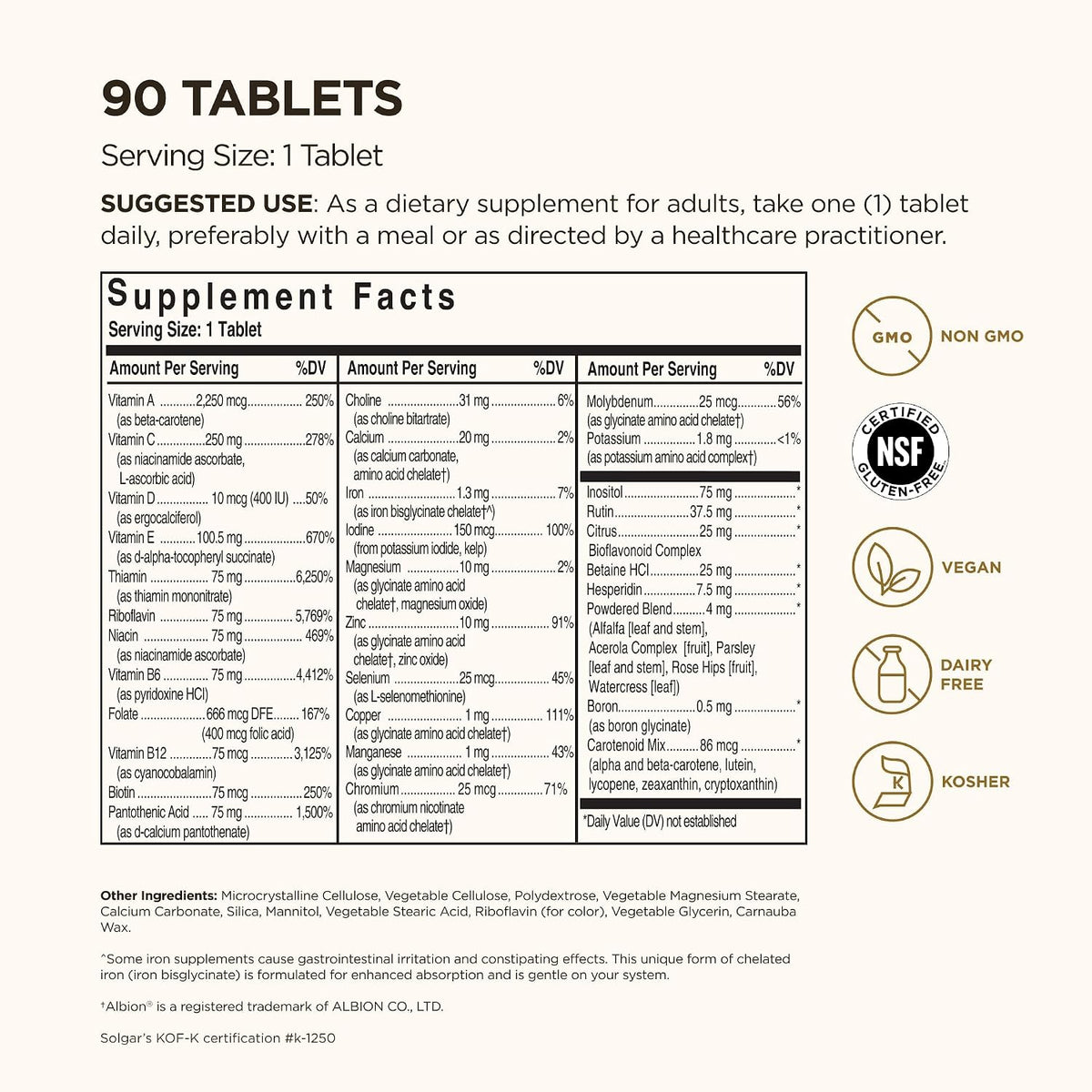 Solgar Formula VM-75, 90 Comprimidos - – Las vitaminas B6 y B12 contribuyen al metabolismo energético normal y a – Image 2
