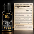 Cocó March N.M.D Liquid Vitamin B12 Drops with B1, B2, B6, B12 & Vitamin C – Energy, Metabolism & Immune Support – Vitamins for Women & Men – Vegan, Gluten Free, Soy & Dairy Free – 2 Fl Oz (59 mL)