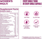 Habit Womens Multi Supplement (60 Cápsulas) - Multivitamínico para Mujeres con 23 Vitaminas y Minerales Esenciales