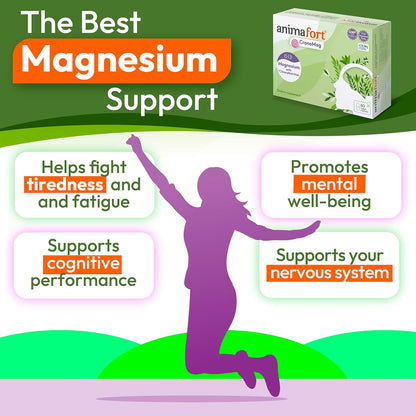 Animafort CronoMag: Complejo de Magnesio con – Apoya el metabolismo energético normal y la síntesis proteica. – Image 4