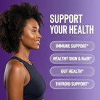 Clean Nutraceuticals Sea Moss Black Seed Oil Ashwagandha Turmeric Bladderwrack Burdock con Vitamina C y D3, 120 cápsulas
