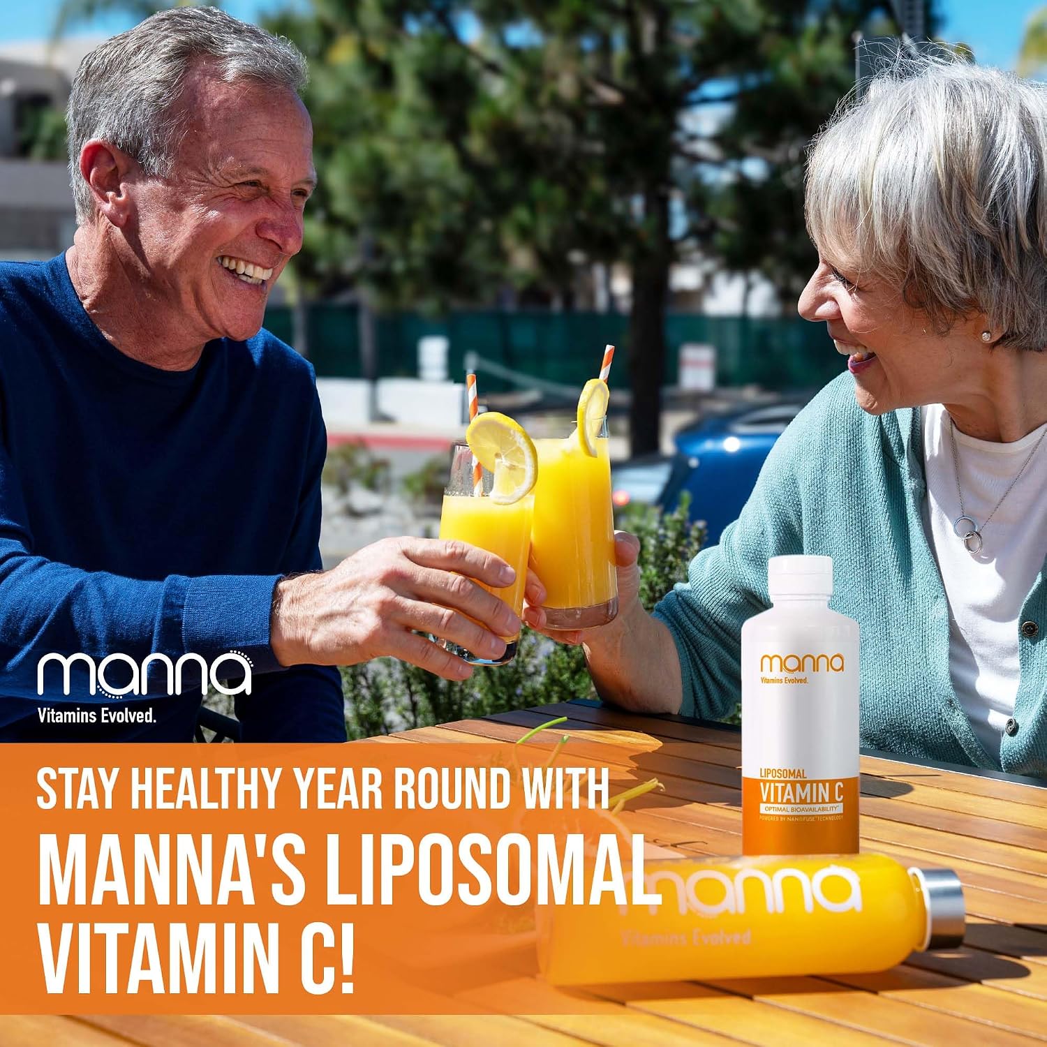 Manna Vitamins Evolved - Vitamina C Liposomal, 1000 mg, Líquido con Alta Absorción