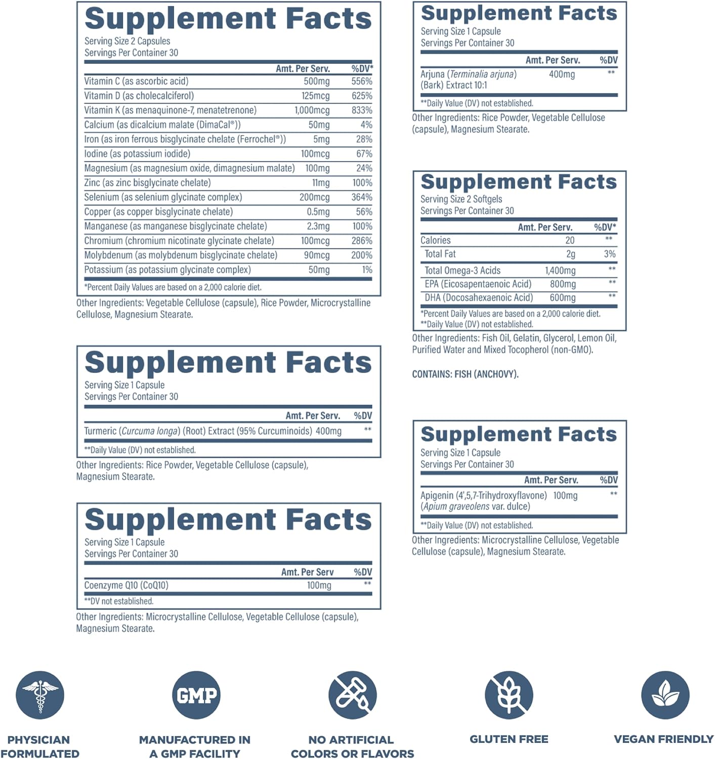 Revive MD Essential Vitamin Packs – Multivitamínico Diario en Sobres con Arjuna y Cúrcuma – 30 Dosis