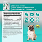 Vital Planet Living Meal Alimento para Perros en Polvo con Enzimas, Superalimentos y Probióticos - 111 g (30 dosis)