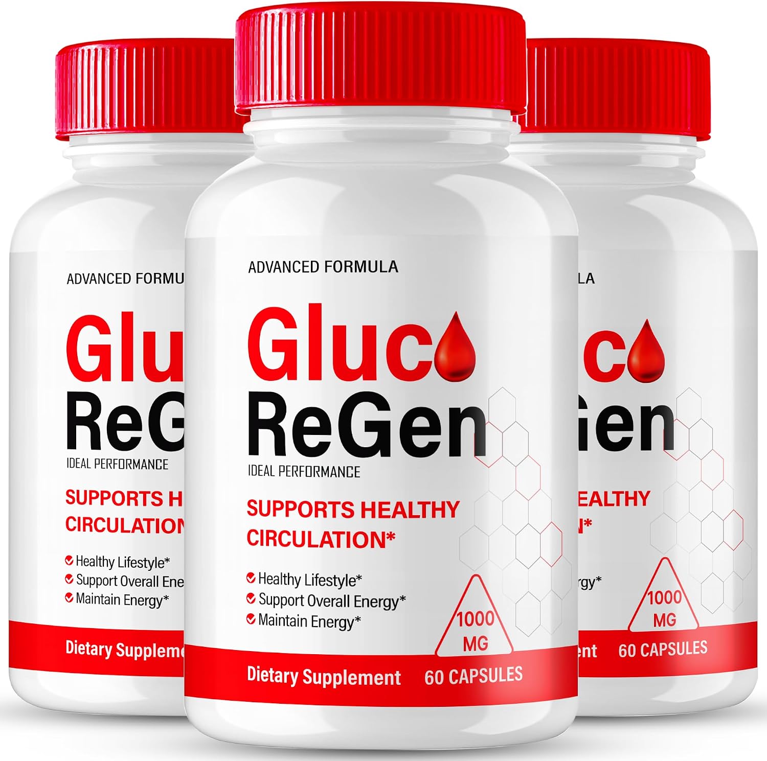 GlucoRegen Cápsulas - Complemento Alimenticio para el Bienestar (3 Unidades)