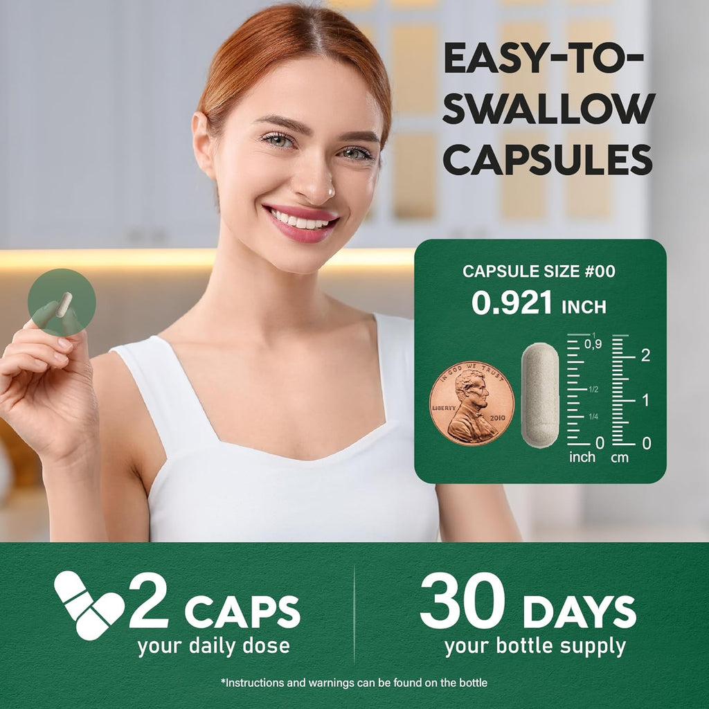 Apoyo Tiroideo para Mujeres - Selenio 200 mcg, Astragalus, Zinc y Yodo - Complejo 21 en 1 con Hierbas Adaptógenas - Vegano, No Transgénico - 60 Cápsulas