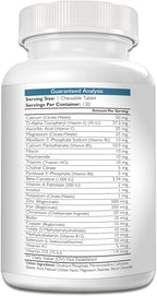 Multivitamínicos para perros, apoyo vitamínico y mineral diario, suplemento nutricional para todas las razas y tamaños, promueve la salud inmunológica, 120 comprimidos masticables