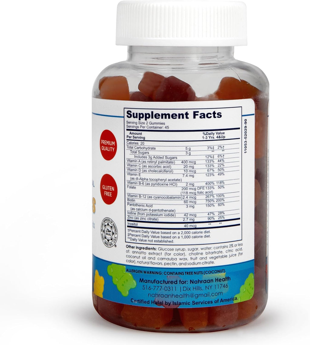 NAHRAAN HEALTH Kids Multivitamin Gummies – 90 Gomitas