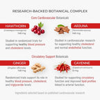 Fórmula para Eliminación de Placa Arterial | Suplemento Natural de 4 Elementos para Apoyar la Presión Arterial, el Colesterol Saludable y el Ritmo Cardíaco | 90 Cápsulas Fáciles de Tragar | de Sana Herbal