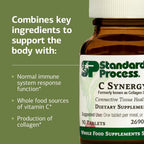Standard Process C Synergy - Suplemento de vitamina C a base de alimentos integrales - 90 comprimidos