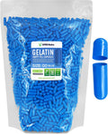 XPRS Nutra Cápsulas Vacías Tamaño 00 - 5000 uds - Gelatina Bovina - Para Rellenar Suplementos DIY (Azul)