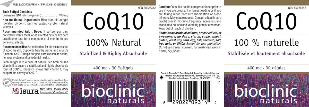 Bioclinic Naturals CoQ10 400 mg, 30 Cápsulas – Contribuye a la protección de las células frente al daño oxidativo: – Image 8