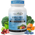 Methylated Men's Multivitamins - Multivitamínico Diario para Hombres con 44 Alimentos Orgánicos Integrales y Nutrientes Fermentados