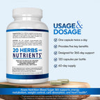 Arazo Nutrition Blood Sugar 365 – Energy Metabolism Support – 120 Vegan Capsules (60-Day Supply)
