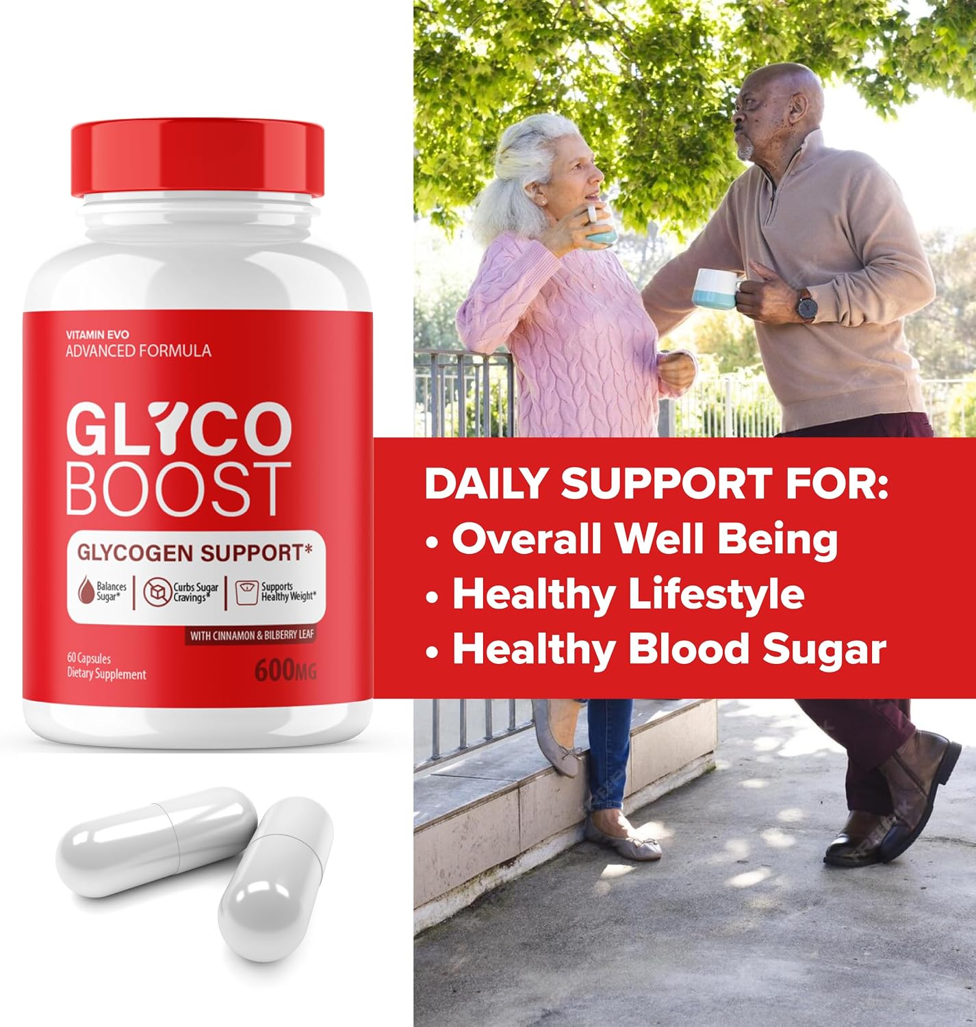 Glyco Boost – Suplemento de Ingredientes Naturales (300 Cápsulas, 5 Paquete)