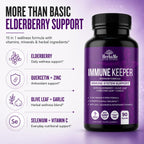 HerbaMe Immune Support – Fórmula de Bienestar Diario 15 en 1 con Saúco, Quercetina, Zinc, Vitamina C y Selenio