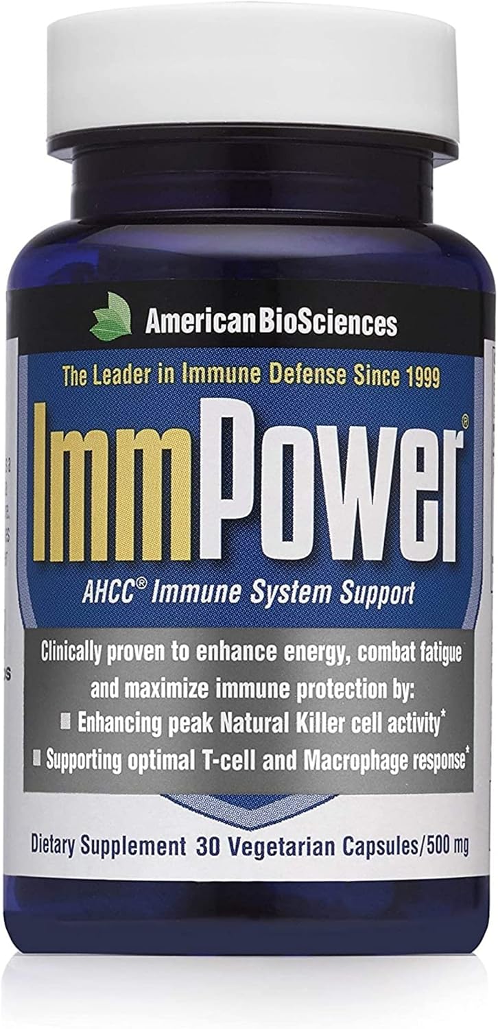 American BioSciences ImmpowerD3 AHCC + Vitamina D3, 30 Cápsulas