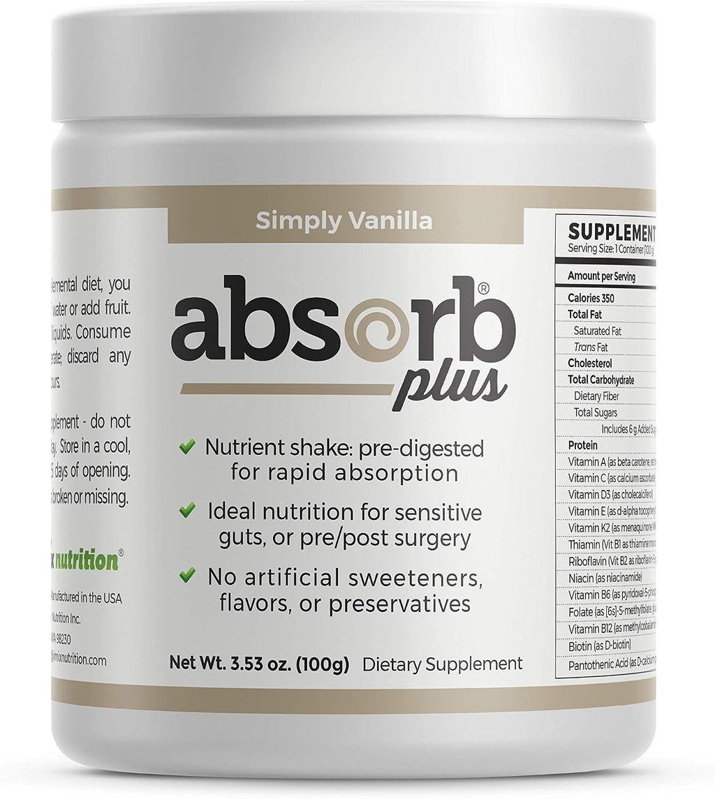 Elemental Shake – Polvo Nutritivo sin Lactosa y sin Caseína (100 g, Vainilla Simple)