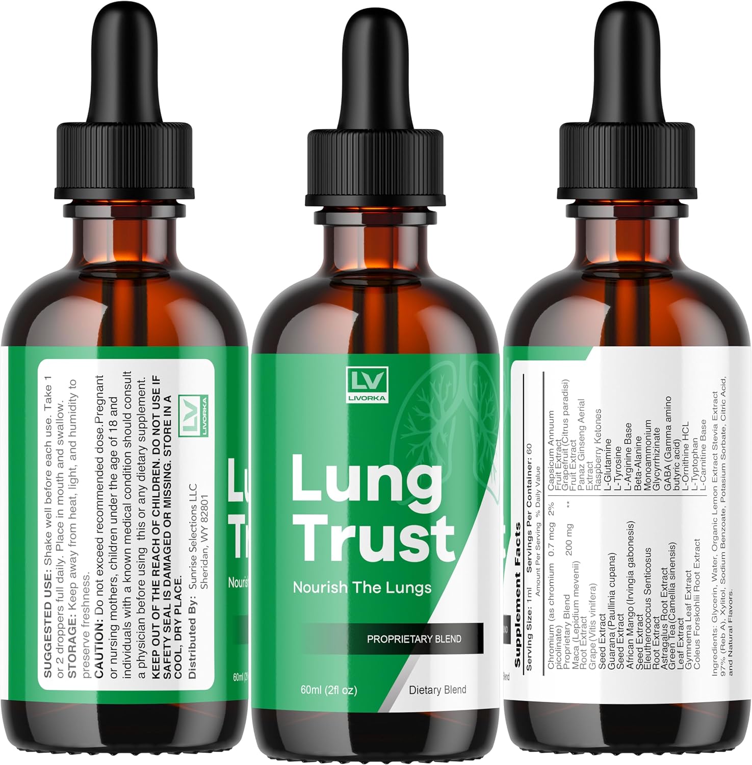 Lung Trust Liquid Drops (5 Pack) – 150 Días de Suministro