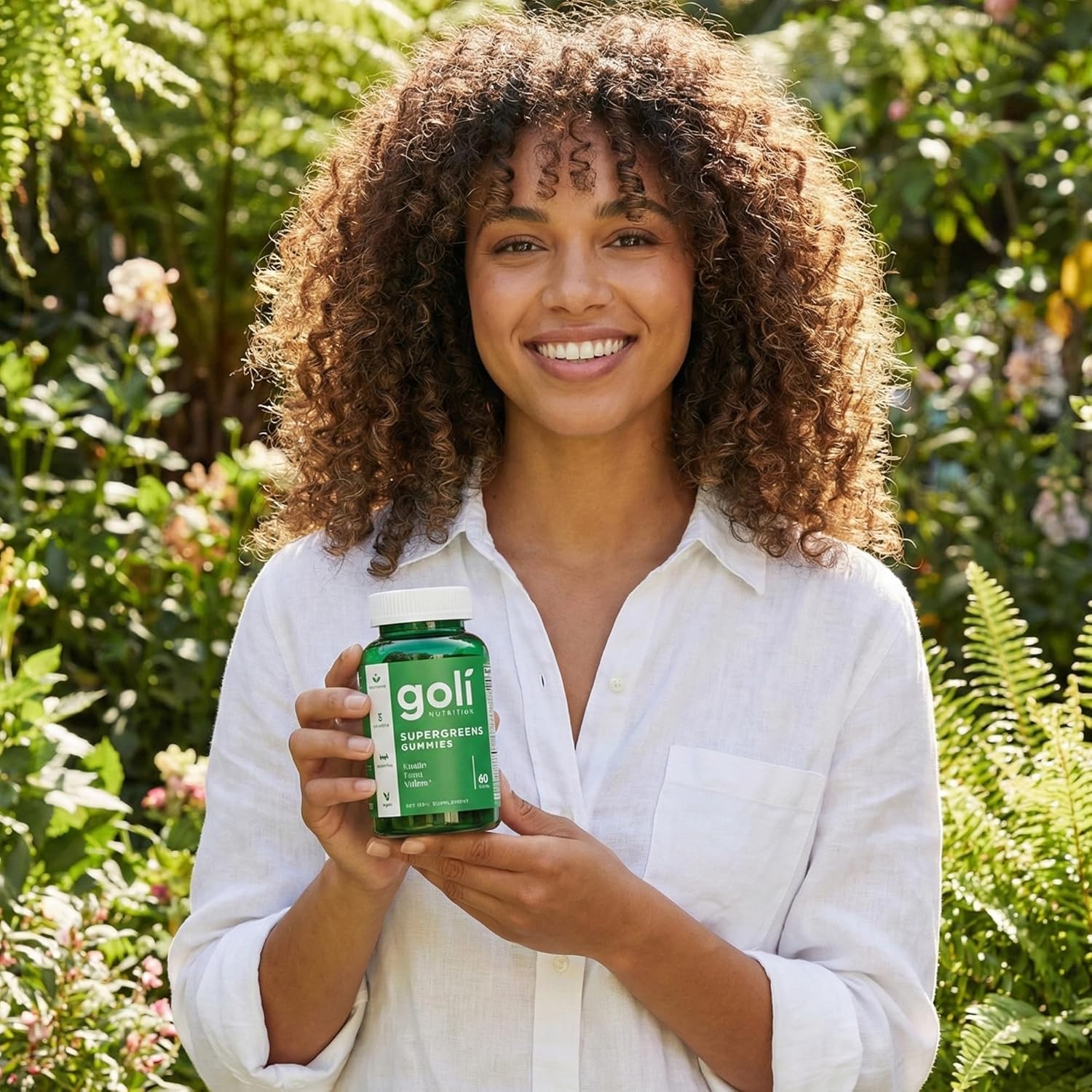Goli SuperGreen Vitamin Gummy - 60 Gomitas de Vitaminas y Minerales Esenciales