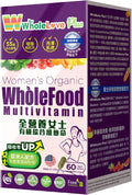 NOTO WholeLove Plus Women's Organic Whole Food Multivitamin, 60 tabletas