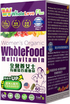 NOTO WholeLove Plus Women's Organic Whole Food Multivitamin, 60 tabletas