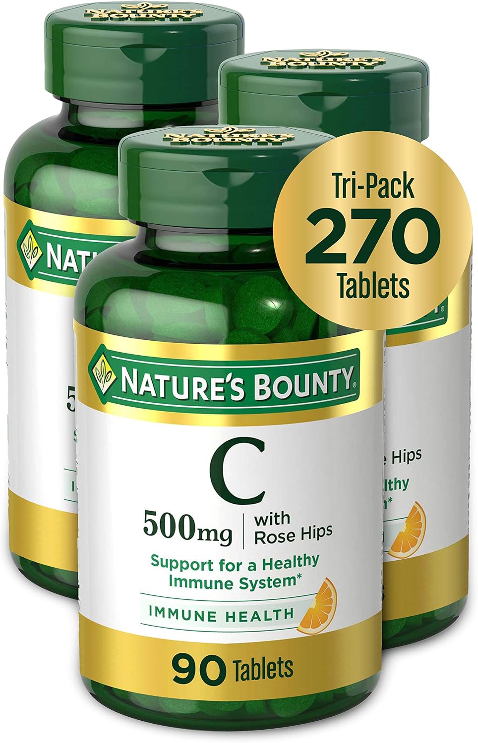 Nature's Bounty Vitamina C 500 mg Comprimidos 100 unidades (Paquete de 2)